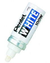 Μίνι μόνιμος μαρκαδόρος Pentel White X100W - 6,6 mm, λευκός