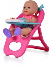 Κούκλα Moni που κατουράει - Με καρέκλα, μπανιέρα και αξεσουάρ, 36 εκ