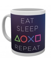 Κούπα GB eye Games: PlayStation - Eat, Sleep, Play, Repeat -1