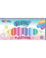 Πλαστελίνη Colorino Pastel - 12 χρώματα -1