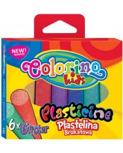 Πλαστελίνη με μπροκάρ Colorino Kids -6 χρώματα