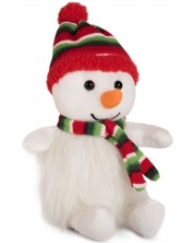 Λούτρινο παιχνίδι Amek Toys -Χιονάνθρωπος με χριστουγεννιάτικο κασκόλ, 22 εκ -1