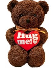 Λούτρινο αρκουδάκι  Tea Toys - Hug me, 30 cm,καφέ -1