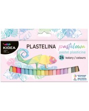 Πλαστελίνη Kidea - 24 χρώματα, Παστέλ