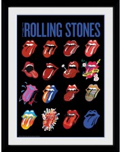 Αφίσα με κορνίζα  GB eye Music: The Rolling Stones - Tongues -1