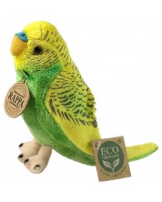 Λούτρινο παιχνίδι Rappa Eco friends - Κυματιστός παπαγάλος, πράσινος, 12 cm -1