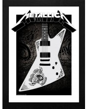 Αφίσα με κορνίζα GB Eye Music: Metallica - Papa Het Guitar -1