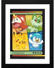 Αφίσα με κορνίζα GB eye Games: Pokemon - Scarlet & Violet Starters -1