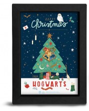 Αφίσα με κορνίζα  The Good Gift Movies: Harry Potter - Happy Christmas from Hogwarts -1