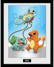 Αφίσα με κορνίζα GB eye Games: Pokemon - Kanto Starters -1