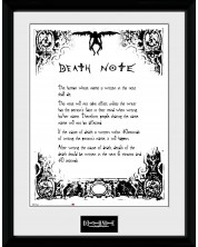 Αφίσα με κορνίζα GB eye Animation: Death Note - Rules	 -1