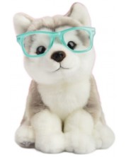 Λούτρινο παιχνίδι Studio Pets - Σκύλος χάσκι με γυαλιά, Wolfie, 23 cm