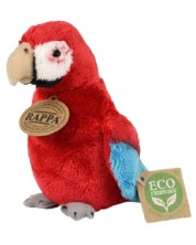 Λούτρινο παιχνίδι  Rappa Eco Friends - Parrot, Red Macaw, 15 cm -1