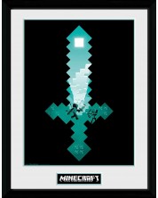 Αφίσα με κορνίζα  GB eye Games: Minecraft - Diamond Sword -1