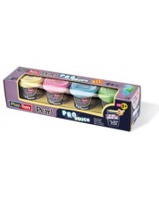 Πλαστελίνη Play-Toys - Χρώματα πέρλας, 4 х 50 γρ -1