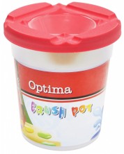 Πλαστικό κύπελλο για πινέλα Optima -Με καπάκι, ποικιλία -1