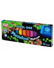Πλαστελίνη Astra - Pixel One, 12 χρώματα