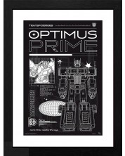 Αφίσα με κορνίζα  GB eye Movies: Transformers - Optimus Prime (Schematic)