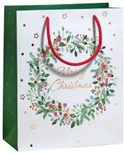 Σακούλα δώρου Zoewie - Merry Christmas, 17 x 9 x 22.5 cm -1