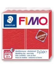 Πολυμερής πηλός Staedtler Fimo - Leather 8010, 57g, ανοιχτό κόκκινο