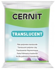 Πολυμερικός Πηλός Cernit Translucent -Πράσινο λάιμ, 56 g -1