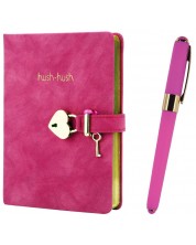 Σετ δώρου Victoria's Journals - Hush Hush, ροζ, 2 μέρη, σε κουτί -1