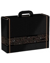 Κουτί δώρου Giftpack Savoureux - 34.2 x 25 x 11.5 cm,μαύρο και χρυσό