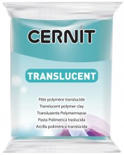 Πολυμερικός Πηλός Cernit Translucent - Τουρκουάζ, 56 g