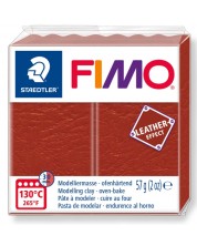 Πηλός πολυμερής Staedtler Fimo - Leather  8010, 57γρ,κόκκινο