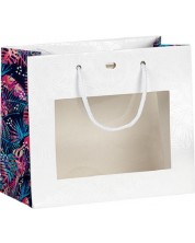 Σακούλα δώρου Giftpack - 20 x 10 x 17 cm,λευκό/τροπικό -1
