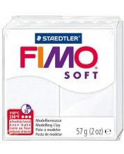 Πηλός πολυμερής Staedtler Fimo Soft - Λευκό, 57 γρ