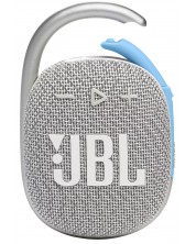 Φορητό ηχείο JBL - Clip 4 Eco, λευκό/ασημί -1