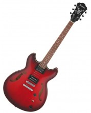 Ημιακουστική κιθάρα Ibanez - AS53, Sunburst Red Flat -1