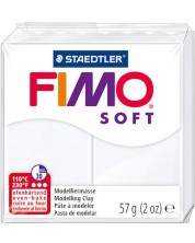 Πολυμερικός Πηλός Staedtler Fimo Soft - 57 g, γκρί -1