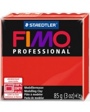 Πηλός πολυμερής Staedtler Fimo Professional - Κόκκινο, 85 γρ