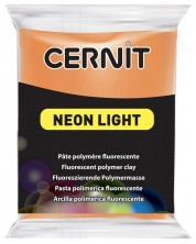 Πολυμερικός Πηλός Cernit Neon Light - Πορτοκαλί, 56 g -1
