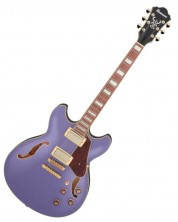 Ημιακουστική κιθάρα Ibanez - AS73G, Metallic Purple Flat -1