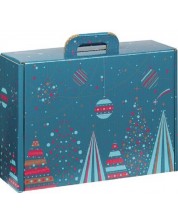 Κουτί δώρου Giftpack Bonnes Fêtes - Μπλε, 34.2 cm