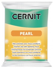 Πολυμερικός Πηλός Cernit Pearl - Πράσινο, 56 g -1