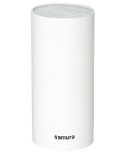 Βάση για μαχαίρια Samura - 22.5 x 11.5 cm, γέμιση σιλικόνης, λευκό -1