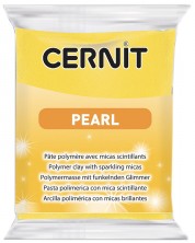 Πολυμερικός Πηλός Cernit Pearl - Κίτρινο, 56 g