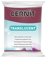 Полимерна глина Cernit Translucent - Μπορντό, 56 g