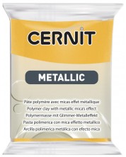 Πολυμερικός Πηλός Cernit Metallic - Κίτρινο, 56 g