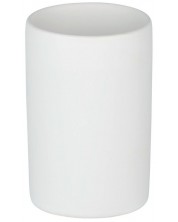 Θήκη για οδοντόβουρτσα Wenko - Polaris Mod, 7.5 х 11.2 cm, κεραμική, λευκό ματ -1