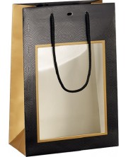 Σακούλα δώρου  Giftpack - 20 x 10 x 29 cm,μαύρο και χάλκινο -1