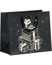 Σακούλα δώρου Giftpack - Μαύρη, 35 cm -1