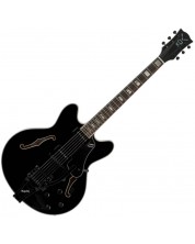 Ημιακουστική κιθάρα VOX - BC V90B BK, Jet Black -1