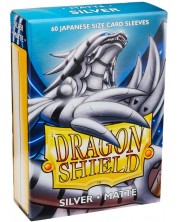 Προστατευτικά καρτών Dragon Shield Sleeves - Small Matte Silver (60 τεμ.) -1