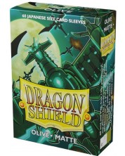 Προστατευτικά καρτών Dragon Shield Sleeves - Small Matte Olive (60 τεμ.) -1