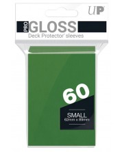 Προστατευτικά καρτών Ultra Pro - PRO-Gloss Small Size, Green (60 τεμ.)